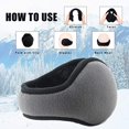 thumbnail image 4 of Orejeras de lana plegables unisex de invierno Orejeras cálidas ajustables JAMW Sencillez, 4 of 5