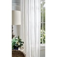 thumbnail image 5 of Martha Stewart Laguna Stripe Curtain Panel Pair, Gray, Tie Tab, Semi Sheer, Indoor, Adult, 2 Piece Set, 37"x 84", 5 of 5