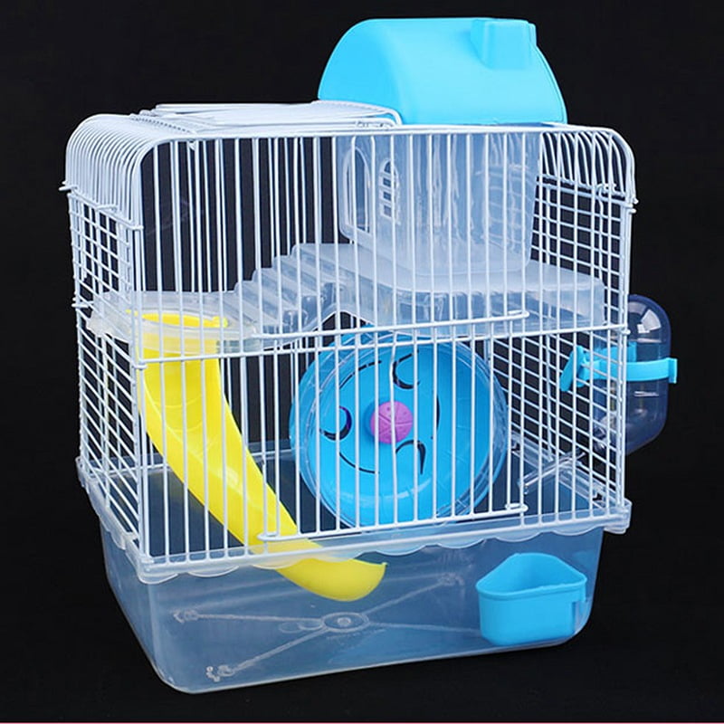 Blue hamster cage hot sale