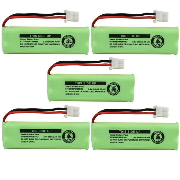 Kastar 5-Pack Battery Replacement for Vtech BT183482, BT283482 Battery, Vtech DS6422 DS6422-4, Vtech DS6423, Vtech DS6424, Vtech DS6425, Vtech DS6426, Vtech DS6472 DS6472-6, Vtech LS6400