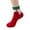 Red, variant on Christmas Socks for Women Cotton Warm Winter Fluffy Cute Crew Socks Xmas Funny Gift Printing Holiday Cozy Soft Women Socks Green One Size