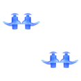 thumbnail image 2 of Advancent 1 par de tapones para los oídos de natación impermeables reutilizables antiruido tapones para los oídos ligeros cómodos deportes Type3 NO3, 2 of 6