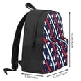 thumbnail image 3 of Zufioo Patriotic Star Pattern Adult Backpack,Wear-resistant and Breathable Multi-pocket Backpack, Suitable for Travel, Business and Outdoor Activities, 3 of 9