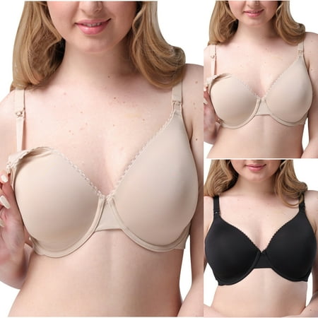 Savings Under $15 Nexjvus Nursing Bras for Breastfeeding New Seamless Strap Maternity Bra Fashion Lace Bra Size S-XXL