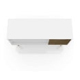 thumbnail image 5 of 42.52" Mid Century - Modern TV Stand with 2 Shelves and 1 Door, White and Rustic Brown, 5 of 7