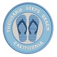 thumbnail image 1 of Thousand Steps Beach, California 3.5 Inch Iron Or Sew On Embroidered Fabric Badge Patch Ocean Beach, Salt Life Iconic Series, 1 of 2