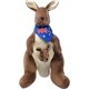thumbnail image 4 of Canguro de peluche con bufanda australiana, juguete suave de 43 cm para mamá y bebé (azul), 4 of 5