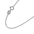 thumbnail image 2 of JewelStop 14k Solid White Gold 0.8 mm Lumina Chain Necklace, Spring Ring - 20 Inches, 2.2gr., 2 of 6