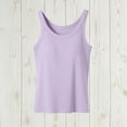 thumbnail image 5 of FNFHFY Tank Tops with Built in Bras Camisole Tops for Women No Underwire Comfort Undershirts Spaghetti Strap Yoga Tops, 5 of 7