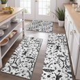 thumbnail image 2 of White Planet Cat Feather Pattern Kitchen Rugs Sets Of 3,Kitchen Runner Rugs Non Skid Washable,Decorative Kitchen Floor Mats for Kitchen,Sink,Laundry,17"x30"+ 17"x47" + 17"x59", 2 of 6