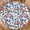 Blue Red, variant on Sping Round Fitted Tablecloth Best for 48"-52" Navy Blue Floral Table Cloth Elastic Edge Washable Farmhouse Rustic Flower Spring Table Cover for Party Picnic Indoor Decor