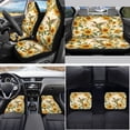 thumbnail image 2 of Yuyamidu Hummingbird Car Seat Cover Full Set Sunflower Car Floor Mats Steering Wheel Cover Seatbelt Pad Cup Coaster Gear Shift Knob Cover Auto Accessories Set 15pcs, 2 of 6