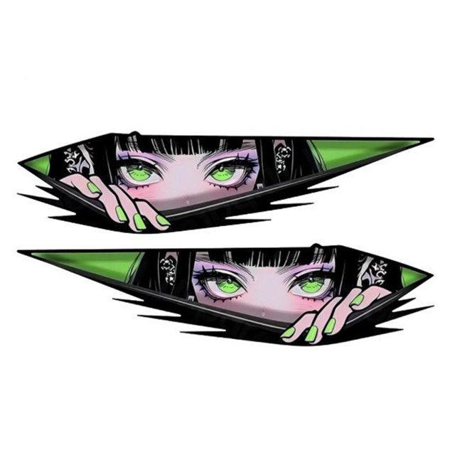 Anime Girl Reflective Stickers for Cars, Electric Vehicles & Bicycles - Waterproof & Sunproof, Personalized Design, Easy Install