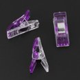 thumbnail image 3 of 20 Unids/pack Clip De Costura De Plástico Para Acolchar Costura Tejido Abrazaderas De Encuadernación Púrpura, 3 of 8