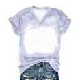 thumbnail image 5 of MeetoTime Summer Womens Printed T-Shirts Short Sleeve Tie-Dye Trendy Tops V Neck Loose Casual Tee Tops, 5 of 5