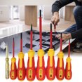thumbnail image 1 of 9pcs/set Insulated Screwdriver Set, 1000V High Pressure  Head Volt Insulated Screwdriver Set With Storage Bag, High Hardness Hand Tools For Electrical Maintenance Work, 1 of 8
