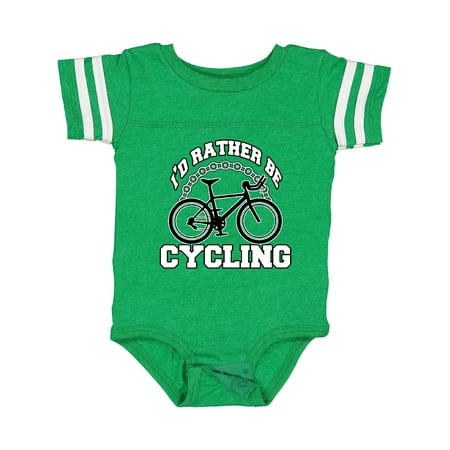

Inktastic I d Rather Be Cycling Gift Baby Boy or Baby Girl Bodysuit
