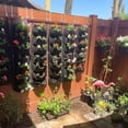 thumbnail image 5 of Bolsas para plantas, 105x0,3 m, macetero de pared Vertical de 6 bolsillos actualizado, bolsas para macetero para colgar en la pared, para césped y jardín, plantas de valla de jardín Rojo Verde Cocina, Decoración y Otros, 5 of 5