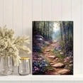 thumbnail image 2 of Qisvanset 12x16 Inch Framed Canvas Wall Art Enchanted Flower Forest Mystical Dreamy Nature Home Wall Decor, 2 of 8