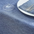 thumbnail image 2 of Rectangle Table Cloth Linen Farmhouse Tablecloth Waterproof Anti-Shrink Soft and Wrinkle Resistant Decorative Fabric Table Cover for Kitchen (Denim Blue, 60" x 102" (8-10 Seats)), 2 of 6