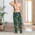 thumbnail image 2 of Logiee Camping Print Pajama Pants for Men,Men’s Pajama Bottoms,Mens PJ Pants with Pockets & Button Fly-Small, 2 of 6