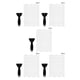 thumbnail image 1 of Naiovety 24 piezas en forma de S Anti tiras tiras de seguridad pegatinas de ducha autoadhesivas no cinta para bañera suelo de ducha con transparente 5piezas, 1 of 6