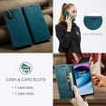 thumbnail image 6 of Wallet Case for OnePlus Nord N20 5G 2022,Magnetic Protect PU Leather Flip Case with Card Holders RFID Blocking Kickstand Shockproof Protection Case for OnePlus Nord N20 5G 2022 (Teal), 6 of 17