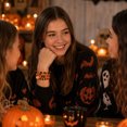 thumbnail image 2 of Halloween Bracelet Set - Soft Clay Beaded Bracelets with Ghost Spider Web Charms, Multi-layer Stackable Wristband for Women Party Favors, 2 of 4