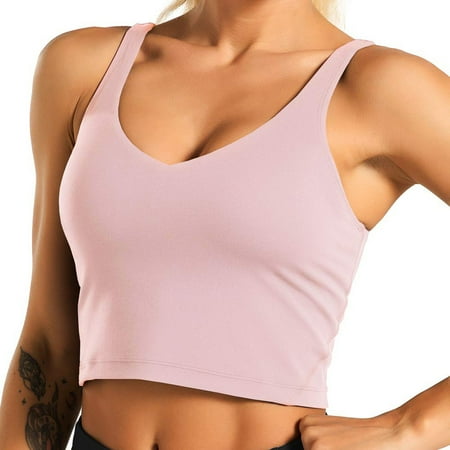

Movement Casual Fashion Vest Pad Sleeveless Tank Ladies Chest Short Women Tops