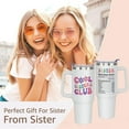 thumbnail image 7 of 40 oz Sister Tumbler with Handle, Sister Gifts, Birthday Gifts for Sister, Sister Birthday Gifts, Sisters Gifts from Sister, Soul Sister Gifts for Women Sister Coffee Cups with Straw and Lid, 7 of 7