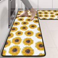 thumbnail image 2 of Kitchen Rugs Sets Of 2,White Small Sunflower Pattern Anti Fatigue Kitchen Mat Rugs Non Slip Washable,Decorative Kitchen Floor Mats for Kitchen,Sink,Laundry,17"x47"+17"x47", 2 of 5