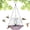 Purple, variant on LEJHVAQK Solar Cascade Hanging Bird Bath Fountain - 18" Artistic Scalloped Glass Bowl with Solar Powered Pump - Elegant Outdoor Birdfeeder & Water Feature for Garden, Yard & Patio Decor