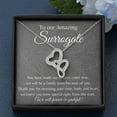 thumbnail image 6 of Double Hearts, Gift for Surrogate, Surrogate Thank you Gift, Surrogacy Gift, Necklace, Gestational Surrogacy, Surrogate Gift, Anniversary Gift, Necklace Jewelry With Message Card & Box, 6 of 7