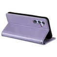 thumbnail image 3 of SaniMore for Samsung Galaxy S23 Plus PU Leather Case, Wallet Design with Card Slots Cash Pocket [Wrist Strap] Flip kickstand Full Body Protection Magnetic Closure Business TPU Shell, Purple, 3 of 11