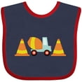 thumbnail image 3 of Inktastic Cement Mixer Construction Boys Baby Bib, 3 of 4