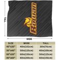 thumbnail image 3 of Rowan University Fleece Blanket, Very Soft Microfiber Flannel Blanket for Couch Warm and Cozy for All Seasons, Black, 3 of 6