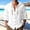 White, variant on Men Shirts Product Category MenS Linen Shirts Casual Button Down Shirts Long Sleeve Summer Beach Tops with Hood – Linen Button Up Shirt for Outdoor Everyday Wear