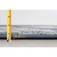 thumbnail image 3 of Midnight Blue/Beige Splash Abstract Explosion Pattern Distressed- Modern Vintage Area Rug, 3 of 7