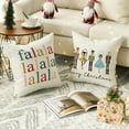 thumbnail image 2 of Sm:)e Merry Christmas Nutcracker Throw Pillow Covers, 20 x 20 Inch Winter Holiday Party Cushion Case Decoration for Sofa Couch Set of 4, 2 of 6