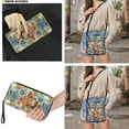 thumbnail image 3 of ZUXONGSY Highland Cow Daisy Flower Print Women's PU Leather Hobo Bag and Matching Wallet Set, Multi-Pocket Shoulder Purse with Adjustable Strap for Everyday Use, 3 of 5