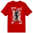 thumbnail image 5 of Shazam 2 Fury Of The Gods Shazam Graffiti Text Crew Neck Short Sleeve Red Men's T-shirt-Medium, 5 of 7