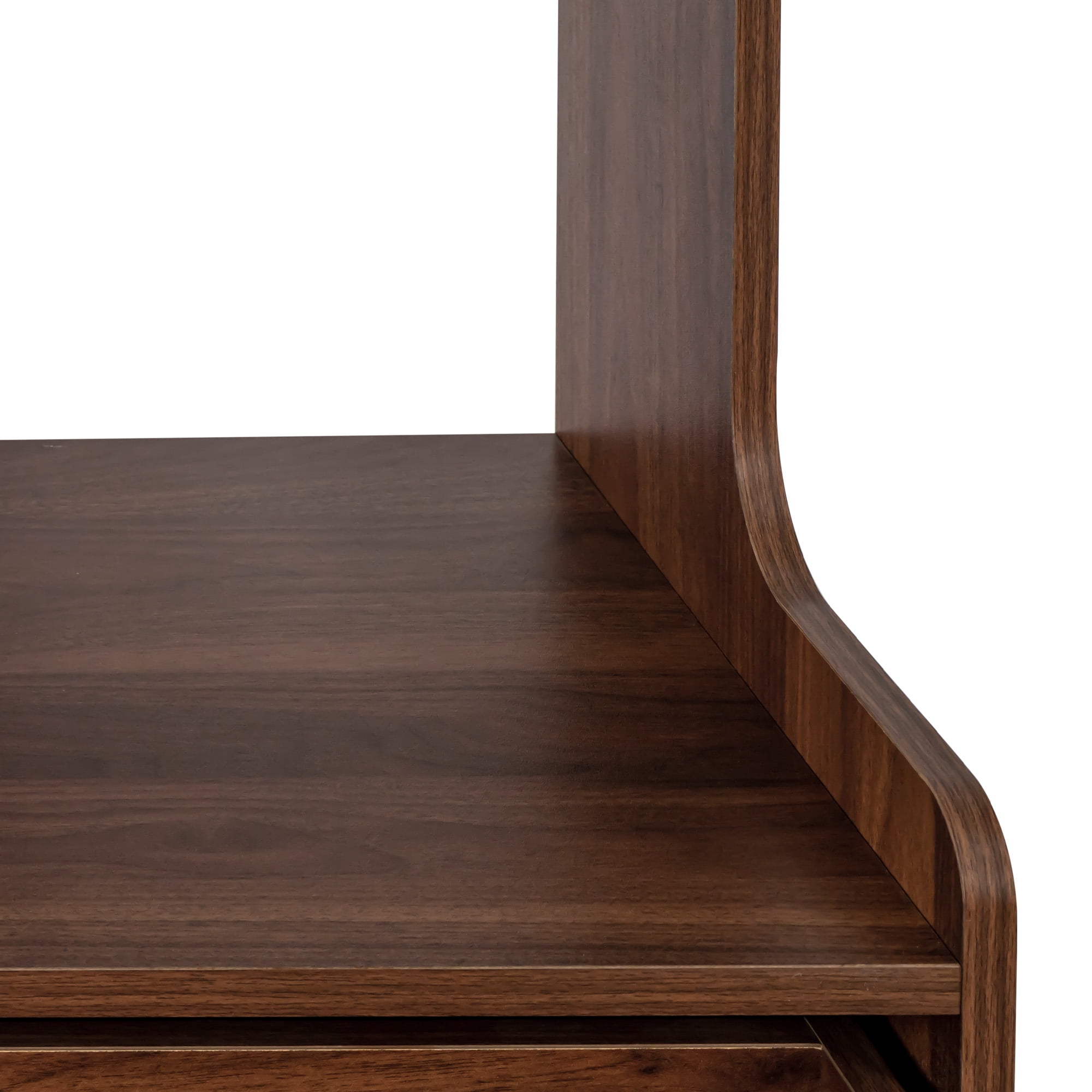Mintazer 70.8" Tall Kitchen Pantry Cabinet with Drawer, Freestanding Buffet Hutch with Glass Doors & Microwave Stand for Kitchen Dining Room, Brown
