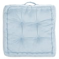thumbnail image 2 of SAFAVIEH Gardenia 18" x 18" Solid Square Tufted Floor Pillow, Light Blue, 2 of 4