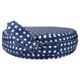 thumbnail image 1 of almohadilla redonda para silla de bebé, antideslizante, de esponja, cómoda para uso doméstico (azul)., 1 of 5