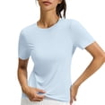 thumbnail image 3 of Ihhxva Women's Slim Fit Moisture-Wicking Yoga Cutout Backless Workout Tee Racerback Breathable Athletic Top for Gym Running Training S-2XL, 3 of 9