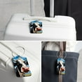 thumbnail image 6 of Cartoon Cow Luggage Tag, Travel Tags, Handbag Tag - Square PU Leather 2 Pack with Privacy Cover and Stainless Steel Ring - Suitable for Travel, Backpack, Handbag [Amazon Approved], 6 of 7
