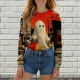 thumbnail image 2 of ZJXFGS Womens Fall Tops,Fall Tops for Women,Shirts for Women,Pullover Sweatshirts for Women,Teacher Outfits for Women,Long Sleeve Shirts for Women Casual Beige XL, 2 of 7