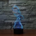 thumbnail image 4 of Abstractive 3D Optical Illusion Ballerina Ballet Girl Colorful Lighting Effect Touch Switch USB Powered LED Decoration Night Light Desk Lamp for Holiday Birthday Gift, 4 of 8