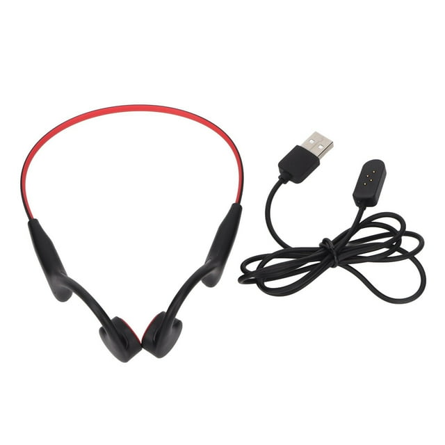 Auriculares Bluetooth estéreo de conducción ósea IP68, resistentes al sudor, de oído abierto, inalámbricos con micrófono para correr y conducir.