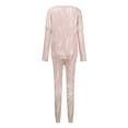 thumbnail image 5 of LYXSSBYX Sweatsuits 2pcs Sets Womens Hot Sale Clearance Women Two-Piece Sets Casual Home Sleepwear Tie-dye Long Sleeves Pants Tracksuit, 5 of 9